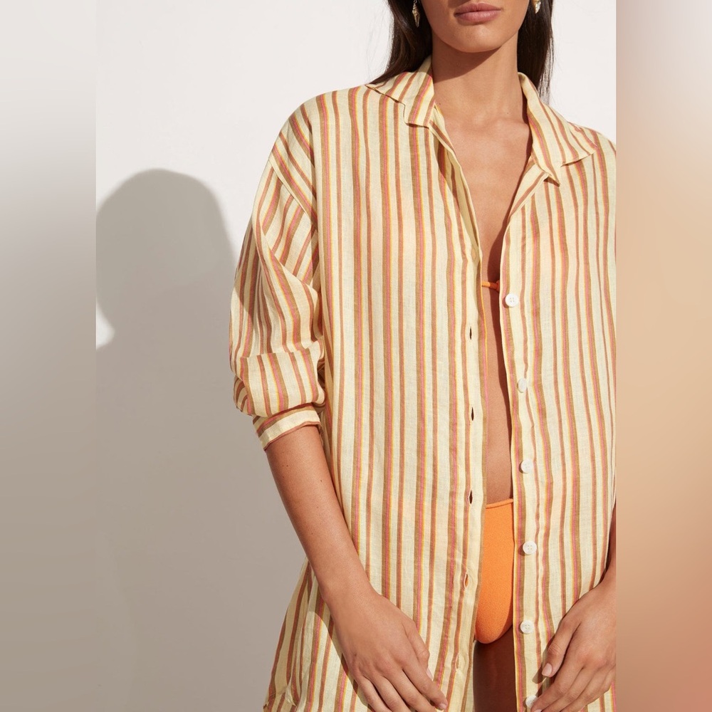 Faithfull the Brand Tortuga Shirt Dress - Small. Like New!